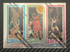 1996-97 Topps Finest Reprint #22 Larry Bird Julius Erving Magic Johnson Coating