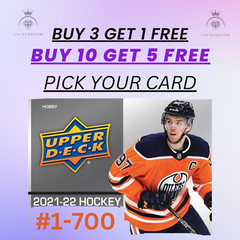 2021-2022 Upper Deck Series 1 Hockey – (#1 to #700) – U PICK – COMPLETE YOUR SET