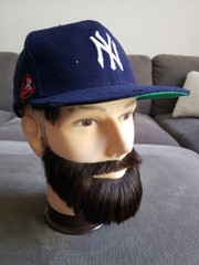 Vintage New York Yankees American Needle Snapback Hat Cap Spellout On Back READ.