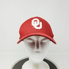 Oklahoma Sooners Hat Cap Fitted Mens Medium Red NCAA Football Nike Dri Fit OU