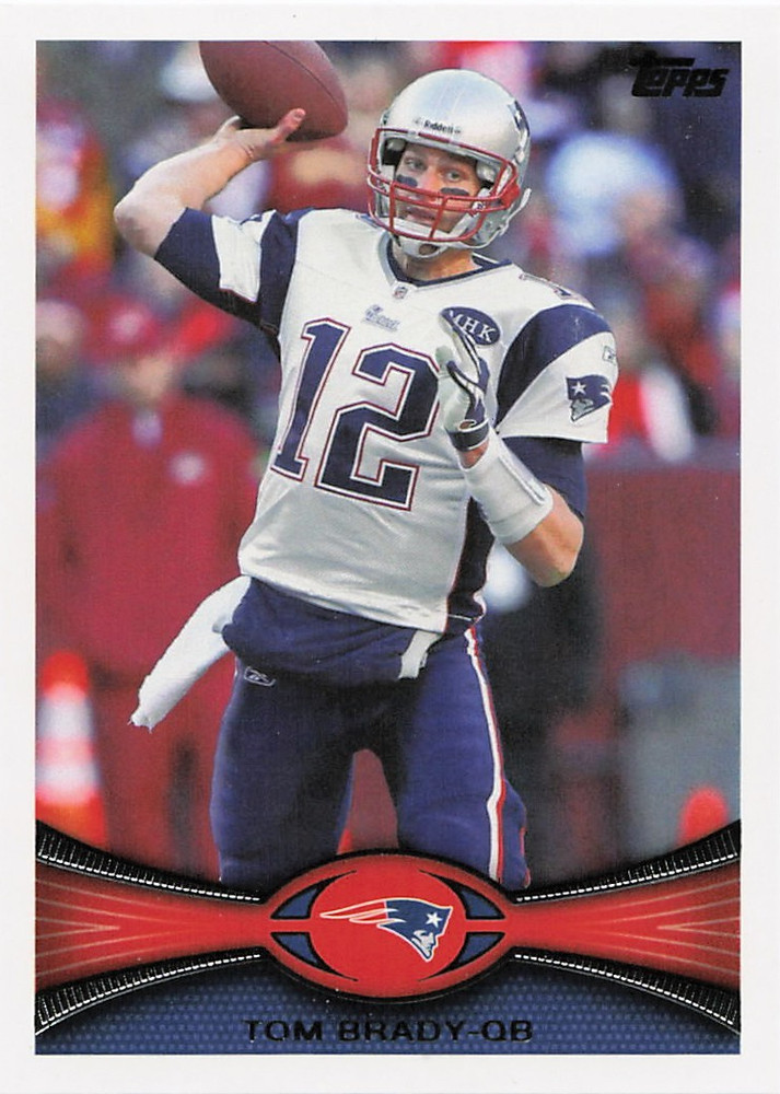 2012 Topps Tom Brady football card #440 New England Patriots