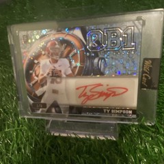 Wild Card On the Clock Ty Simpson rookie Alabama Crimson Tide autograph 1/2