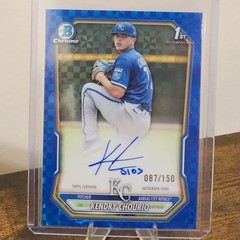 2026 Bowman Kendry Chourio AUTO Blue X-Fractor AUTO 87/150 #CPA-KC COLOR MATCH!