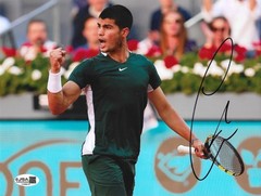 Carlos Alcaraz Signed Autograph 8×10.5 Photo JSA COA Tennis Wimbledon US OPEN