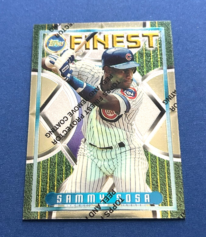 1995 Topps Finest Baseball Sammy Sosa #197 Set Break NM