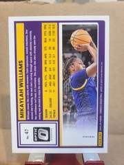 2025-26 Donruss – Mikaylah Williams #47 – Optic – Blue Cracked Ice Prizm – 1st