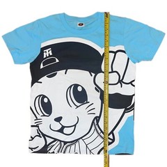 RARE HANSHIN TIGERS Japanese Baseball Logo T-Shirt Size M Unisex Cotton Vinyl