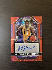 Bob McAdoo 2022-23 Prizm Signatures Choice Red Scope #SIG-BMC Autograph Auto SP