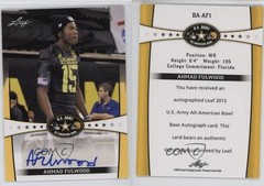 2013 Leaf US Army All-American Bowl Yellow /5 Ahmad Fulwood #BA-AF1 Auto 1u5y
