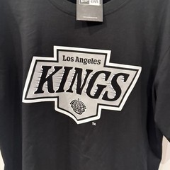 LA Kings New Era T Shirt Large Black New Era Stitch In Side