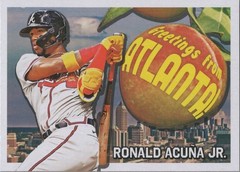 💎 2022 Topps Archives “Topps Postcards” #PC-14 Ronald Acuña Jr. – Atlanta Brave