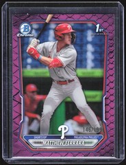 Matthew Ferrara #BCP-110 2026 Bowman Reptilian Fuchsia Refractor #/199 Phillies