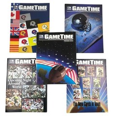 Lot of 5 World League Football Game Time Programs Magazines Premier Issues