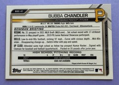 2021 1st Bowman Chrome /99 Green Bubba Chandler Non-Auto #BDC-41 – PIT Rookie