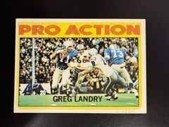 1972 Topps – Pro Action Greg Landry #261 Detroit Lions