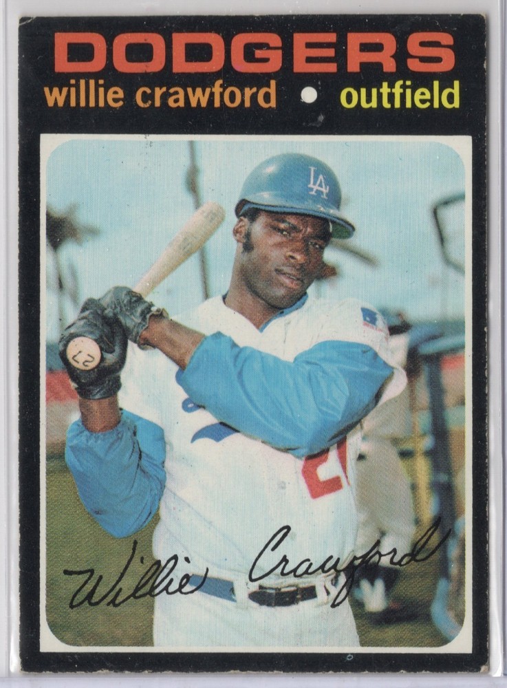 1971 TOPPS #519 WILLIE CRAWFORD – LOS ANGELES DODGERS