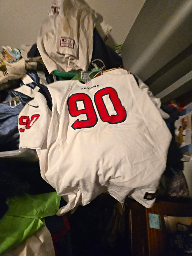 Houston Texans Jadeveon Clowney #90 White/Navy/Red NFL Football Jersey 2XL
