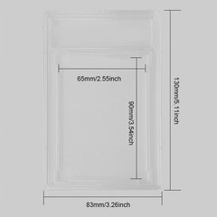 1x/5x/10x/15x/20x Clear Empty Graded Card Holder For PSA/CGC 35PT Trading Sports