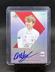 CALLUM HEDGE 2025 PARKSIDE INDYCAR SIGNATURE SERIES AUTO #SS-NXT-CH #d 18/25