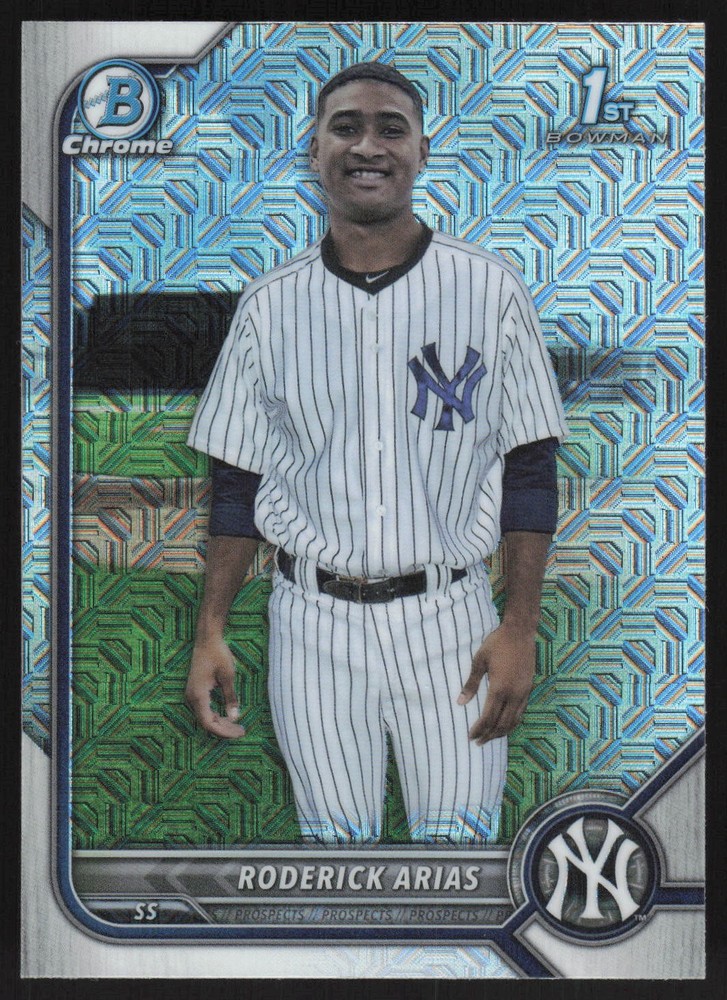2022 Bowman Chrome #BCP-153 Roderick Arias Prospects Mojo Refractor