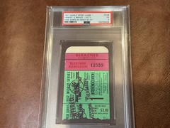 1957 World Series Game 1 Ticket Stub PSA 5- Hank Aaron/Ed Mathews WS Debut