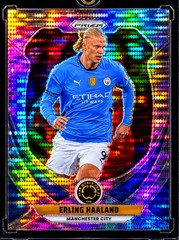 ERLING HAALAND SILVER DISCO REFRACTOR PRIZM Holo Panini SP Norway World Cup GOAT