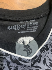 NEW Sullen Clothing basketball jersey Black, White and Grey Embroidery 2XL