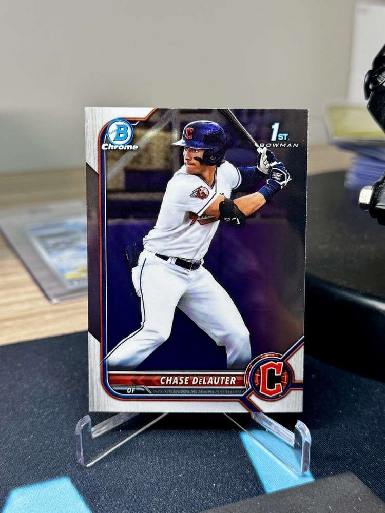 Chase Delauter 2022 Bowman Draft Chrome 1st #BDC-49 Cleveland Guardians RC QTY