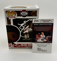Julius Irving Signed New York Nets Funko Pop DR J JSA COA Autographed