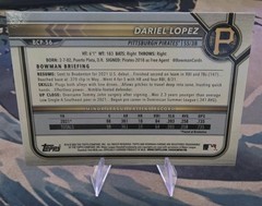 2022 Bowman – Chrome Prospects Dariel Lopez #BCP-56 Fuchsia Refractor /199 (RC)