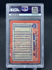 1991 Topps Desert Shield Andre Dawson #640 PSA 6 EX-MT Cubs JR DAMAGE