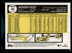 2024 Topps Archives Anthony Rizzo #99 New York Yankees