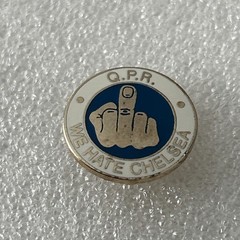 Rare Old & Collectable Queens Park Rangers Supporter Enamel Badge Wear Proud