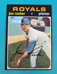 1971 Topps High Number #730 Jim Rooker Kansas City Royals BASEBALL Card I