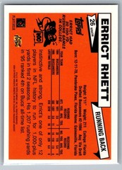 1996 Topps Chrome – 40th Anniversary Retro Refractor Errict Rhett #26