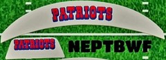 New England Patriots 3D Front & Back SpeedFlex Bumpers