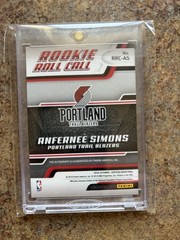 2018-19 Panini Certified Anfernee Simons Rookie Roll Call Auto Emerald 4/5