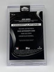 2022 Topps Chrome Black – Autographs José Abreu #CBA-JA (AU)
