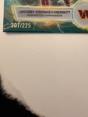 2025 Topps Resurgence Jacory Croskey-Merritt Voltaic Yellow /225 #VT-7 Commander