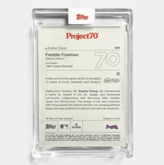 Topps PROJECT 70 Card 659 – Freddie Freeman by Sophia Chang – IN HAND!