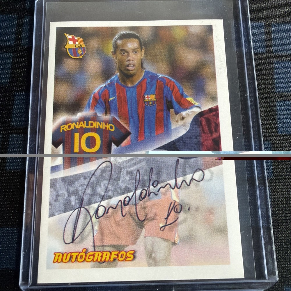 2005/2006 FC Barcelona Super Barca Ronaldinho Autographos