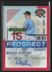 2024 Panini Prospect Edition #122 Brock Porter Red Signatures Holo #/199