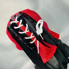 Doctor X Semi Professional Wrestling Lucha Libre Mask Luchador Mascara Red Black