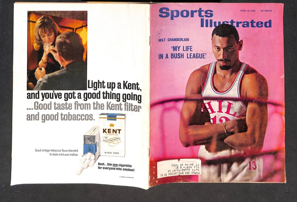 APRIL 12, 1965 SPORTS ILLUSTRATED, WILT CHAMBERLAIN, MY LIFE IN A BUSH LEAGUE
