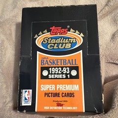 1992-93 Topps Stadium Club NBA Series 1 Basketball Factory Sealed Wax Pack