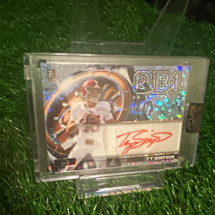 Wild Card On the Clock Ty Simpson rookie Alabama Crimson Tide autograph 1/2