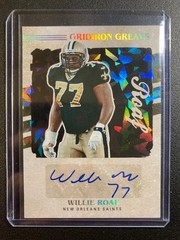 Willie Roaf AUTO Gridiron Greats Cracked Ice 2022 Panini Autograph HOF Saints