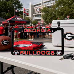 Georgia Bulldogs UGA License Plate Frame Cover – Black – EliteAuto3K