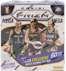 2025 Panini Prizm WNBA Basketball 60 Card Mega Box – Seismic Prizms!