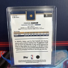 2025-26 Topps Chrome Pascal Siakam GOLD #’d 13/50 Pacers